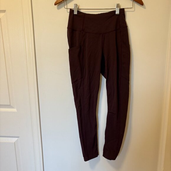 Outdoor Research Women's Leggings Maroon Size XS pockets Hiking Camping burgundy - Picture 4 of 12